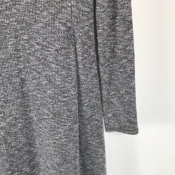 Madewell City Block Mock Neck Long Sleeve Marled Knit Dress Women's Small Gray - Picture 2 of 11